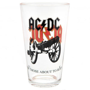 AC/DC Large Glass  - Official Merchandise Gifts