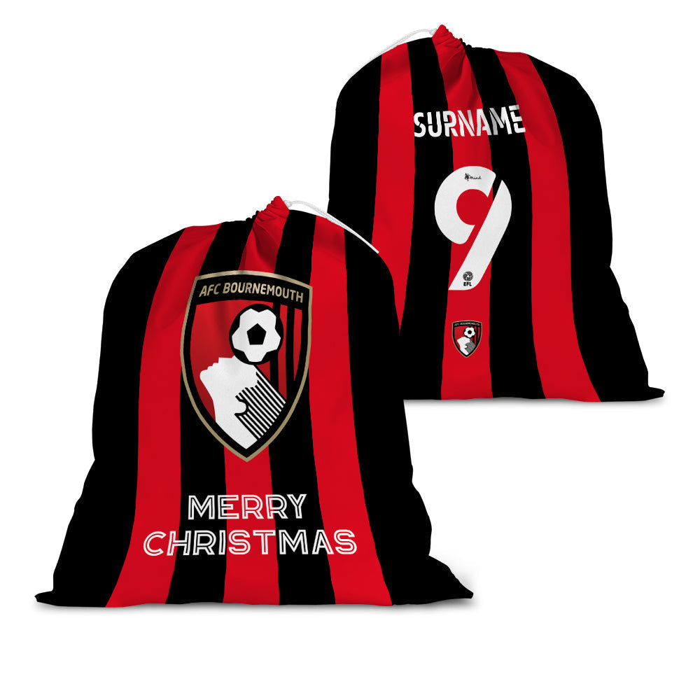 AFC Bournemouth Back of Shirt Santa Sack