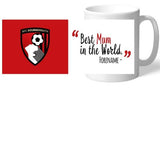 Personalised AFC Bournemouth Best Mum In The World Mug