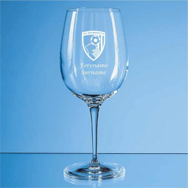 Personalised AFC Bournemouth  Wine Glass