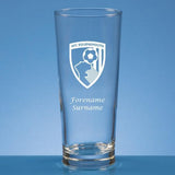Personalised AFC Bournemouth  Pint Glass