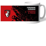 Personalised AFC Bournemouth Proud Mug