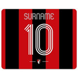 Personalised AFC Bournemouth Retro Shirt Mouse Mat