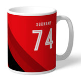 Personalised AFC Bournemouth Stripe Mug