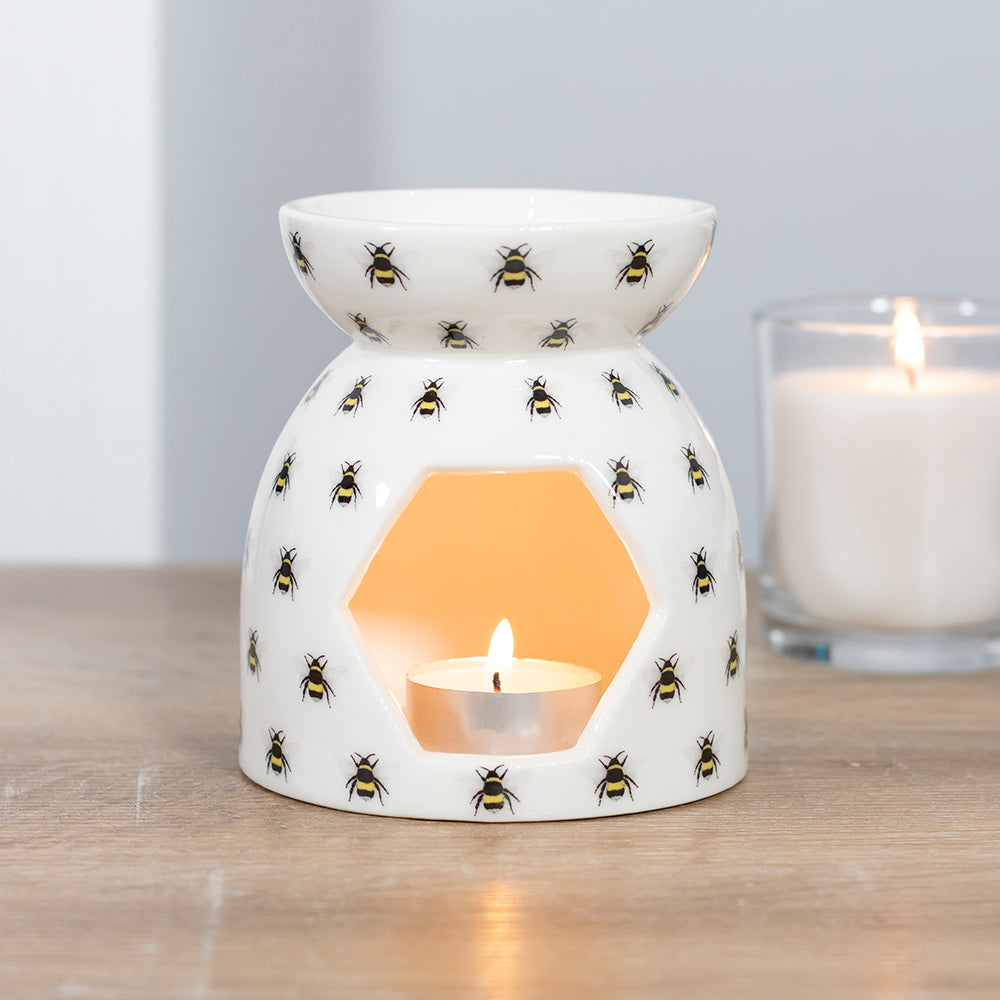 All Over Bee Print Oil Burner