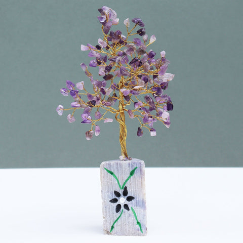 Amethyst Gemstone Tree Ornament - 160 Stone