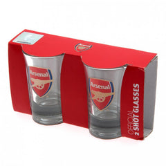 Arsenal FC 2pk Shot Glass Set  - Official Merchandise Gifts