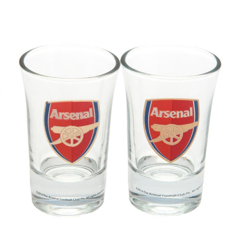 Arsenal FC 2pk Shot Glass Set  - Official Merchandise Gifts