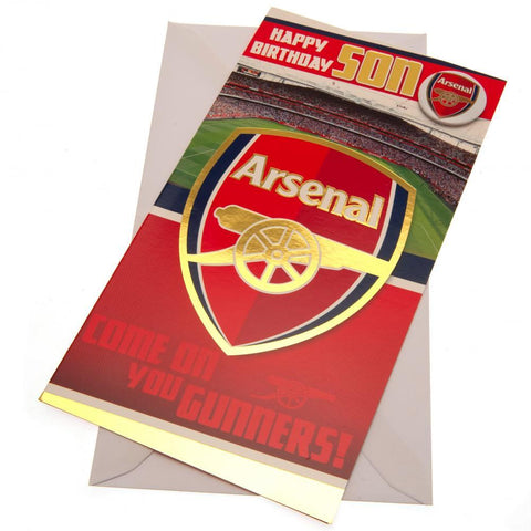 Arsenal FC Birthday Card Son  - Official Merchandise Gifts