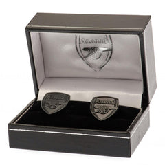 Arsenal FC Black IP Cufflinks  - Official Merchandise Gifts