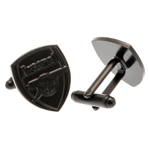 Arsenal FC Black IP Cufflinks  - Official Merchandise Gifts