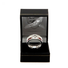 Arsenal FC Colour Stripe Ring Medium  - Official Merchandise Gifts