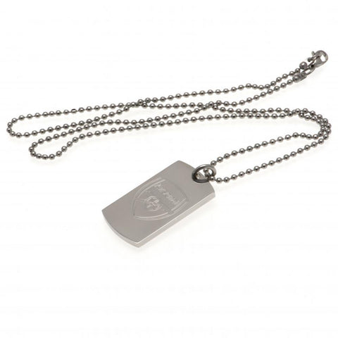 Arsenal FC Engraved Dog Tag & Chain  - Official Merchandise Gifts