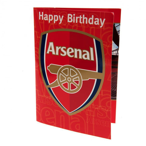 Arsenal FC Musical Birthday Card  - Official Merchandise Gifts