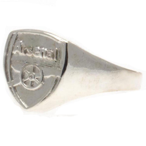 Arsenal FC Silver Plated Crest Ring Large  - Official Merchandise Gifts