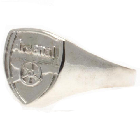 Arsenal FC Silver Plated Crest Ring Medium  - Official Merchandise Gifts