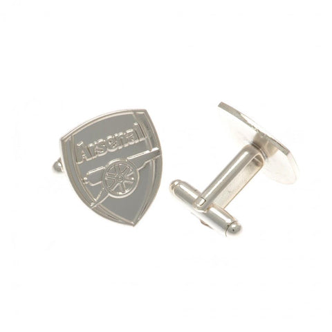 Arsenal FC Silver Plated Formed Cufflinks  - Official Merchandise Gifts