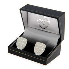 Arsenal FC Silver Plated Formed Cufflinks  - Official Merchandise Gifts