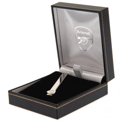 Arsenal FC Silver Plated Tie Slide  - Official Merchandise Gifts