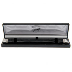 Arsenal FC Single Plait Leather Bracelet  - Official Merchandise Gifts