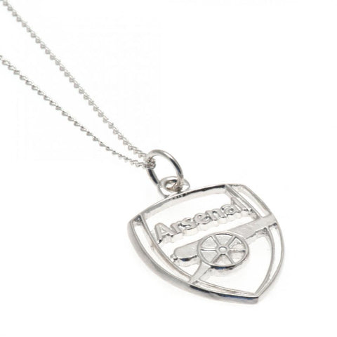 Arsenal FC Sterling Silver Pendant & Chain CR  - Official Merchandise Gifts