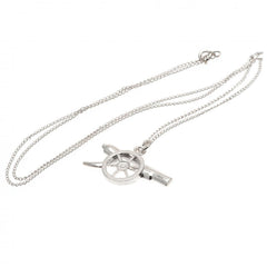 Arsenal FC Sterling Silver Pendant & Chain GN  - Official Merchandise Gifts