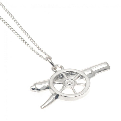 Arsenal FC Sterling Silver Pendant & Chain GN  - Official Merchandise Gifts