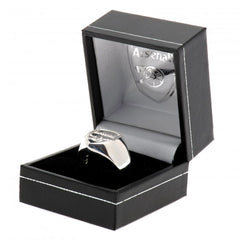 Arsenal FC Sterling Silver Ring Medium  - Official Merchandise Gifts