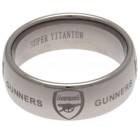 Arsenal FC Super Titanium Ring Small  - Official Merchandise Gifts
