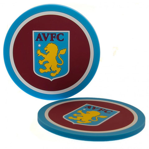 Aston Villa FC 2pk Coaster Set  - Official Merchandise Gifts
