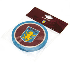 Aston Villa FC 2pk Coaster Set  - Official Merchandise Gifts