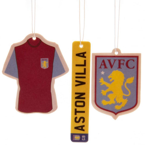 Aston Villa FC 3pk Air Freshener  - Official Merchandise Gifts