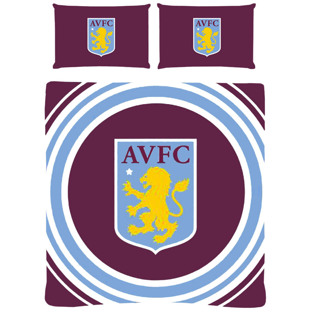 Aston Villa FC Double Duvet Set PL  - Official Merchandise Gifts