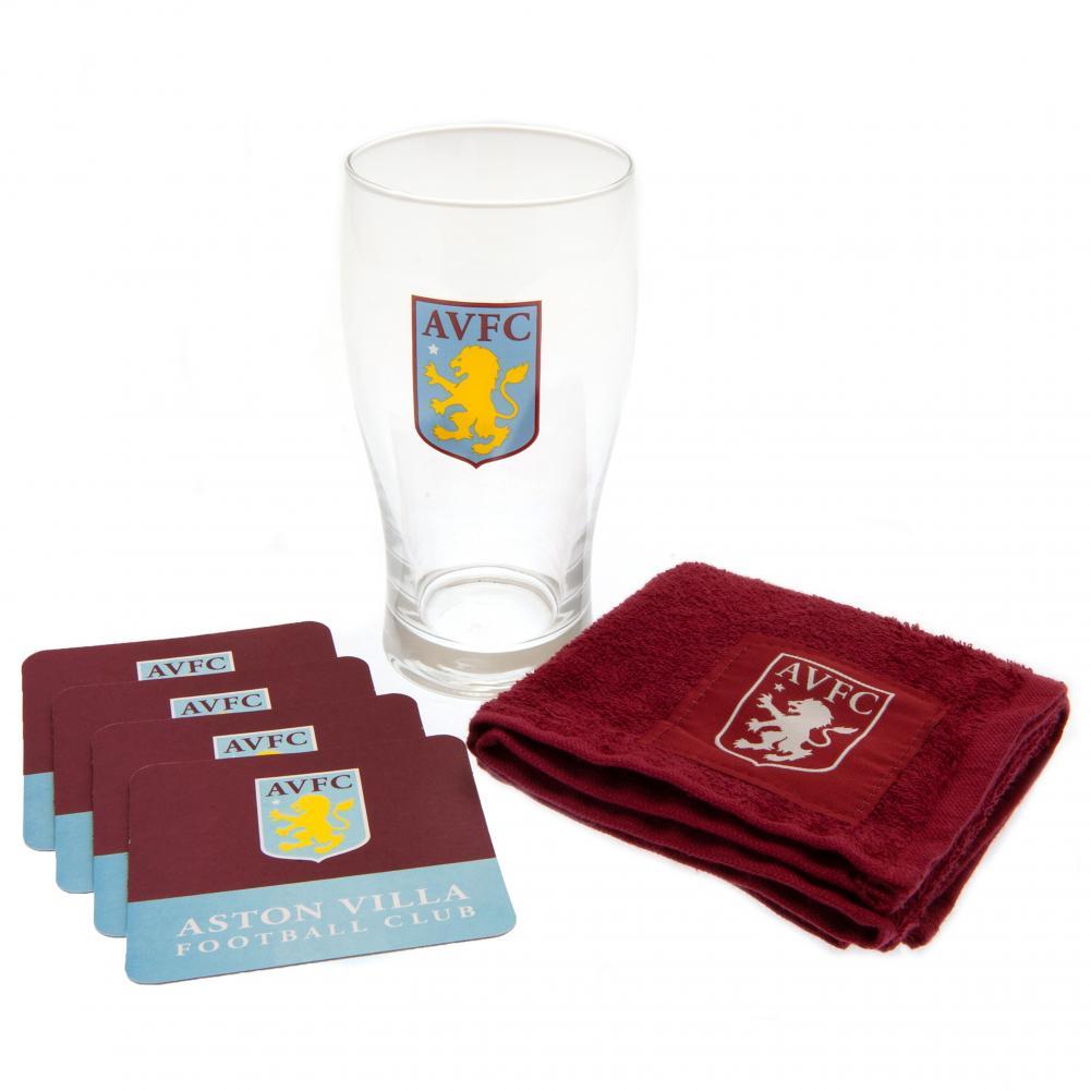 Aston Villa FC Mini Bar Set  - Official Merchandise Gifts