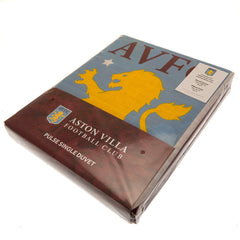 Aston Villa FC Single Duvet Set PL  - Official Merchandise Gifts