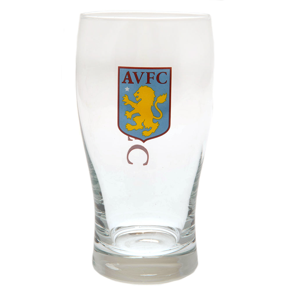 Aston Villa FC Tulip Pint Glass  - Official Merchandise Gifts