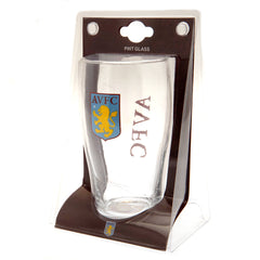 Aston Villa FC Tulip Pint Glass  - Official Merchandise Gifts