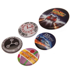 Back To The Future Button Badge Set  - Official Merchandise Gifts
