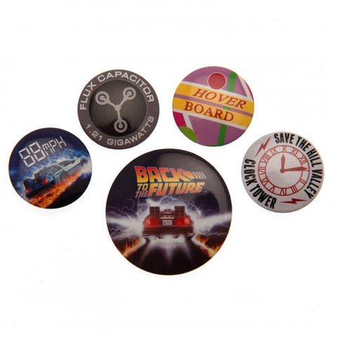 Back To The Future Button Badge Set  - Official Merchandise Gifts