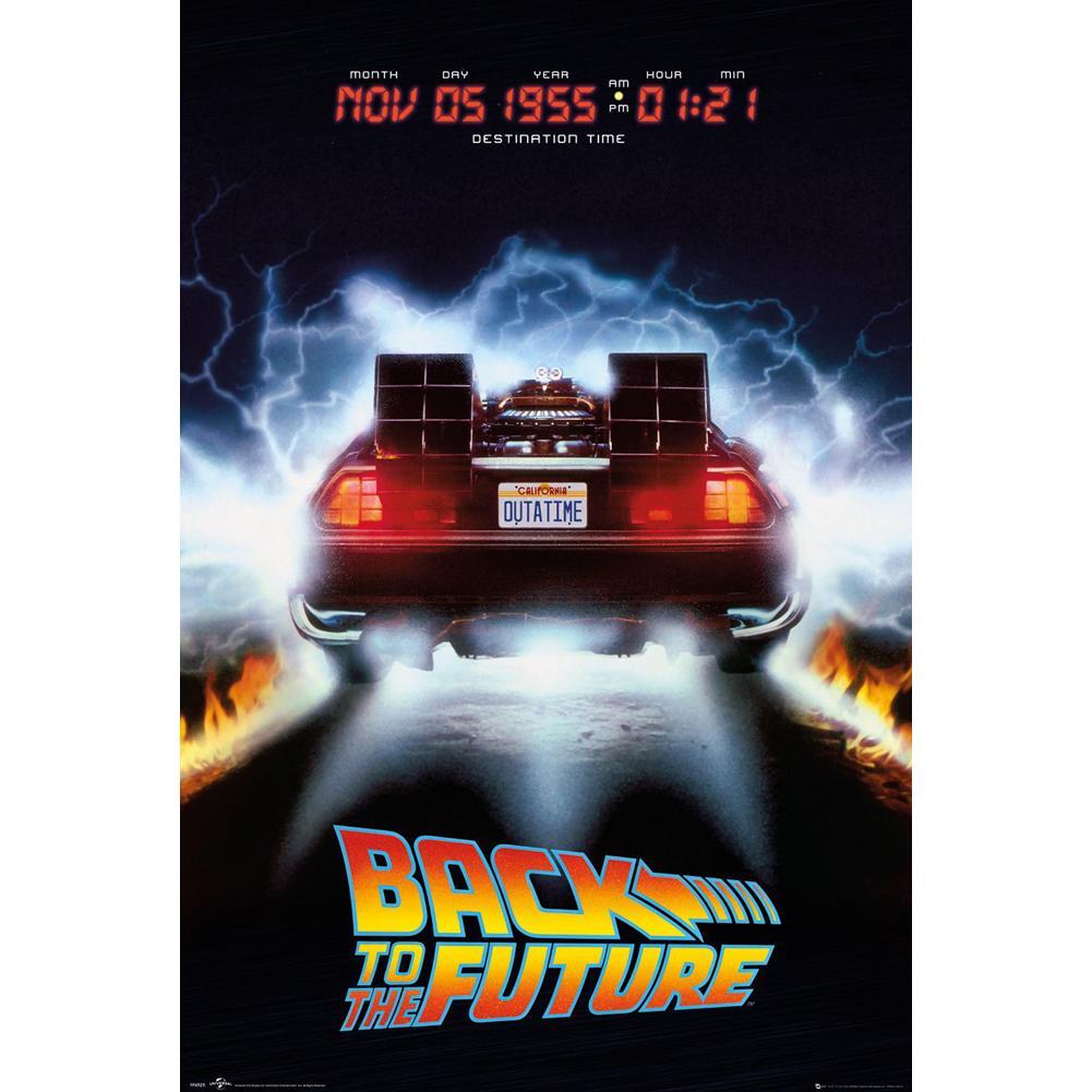 Back To The Future Poster Delorean 234  - Official Merchandise Gifts