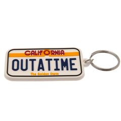 Back To The Future PVC Keyring License Plate  - Official Merchandise Gifts