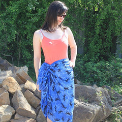 Bali Gecko Sarong - Blue