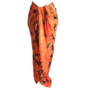 Bali Gecko Sarong - Orange