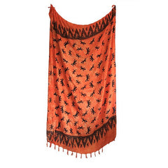 Bali Gecko Sarong - Orange