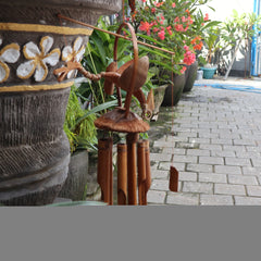 Bamboo Windchime - Natural finish - Coconut Dragon