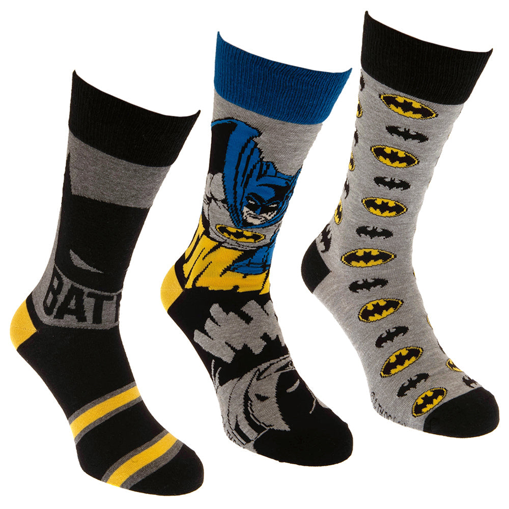 Batman 3pk Socks Gift Box  - Official Merchandise Gifts