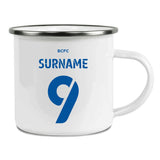 Birmingham City FC Back of Shirt Enamel Camping Mug