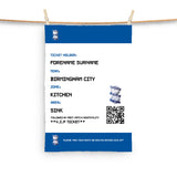 Birmingham City Tea Towel - Personalised (Fans Ticket Design)