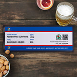 Blackburn Rovers Bar Runner (Personalised Fans Ticket Design)