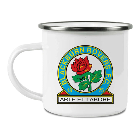 Blackburn Rovers FC Back of Shirt Enamel Camping Mug